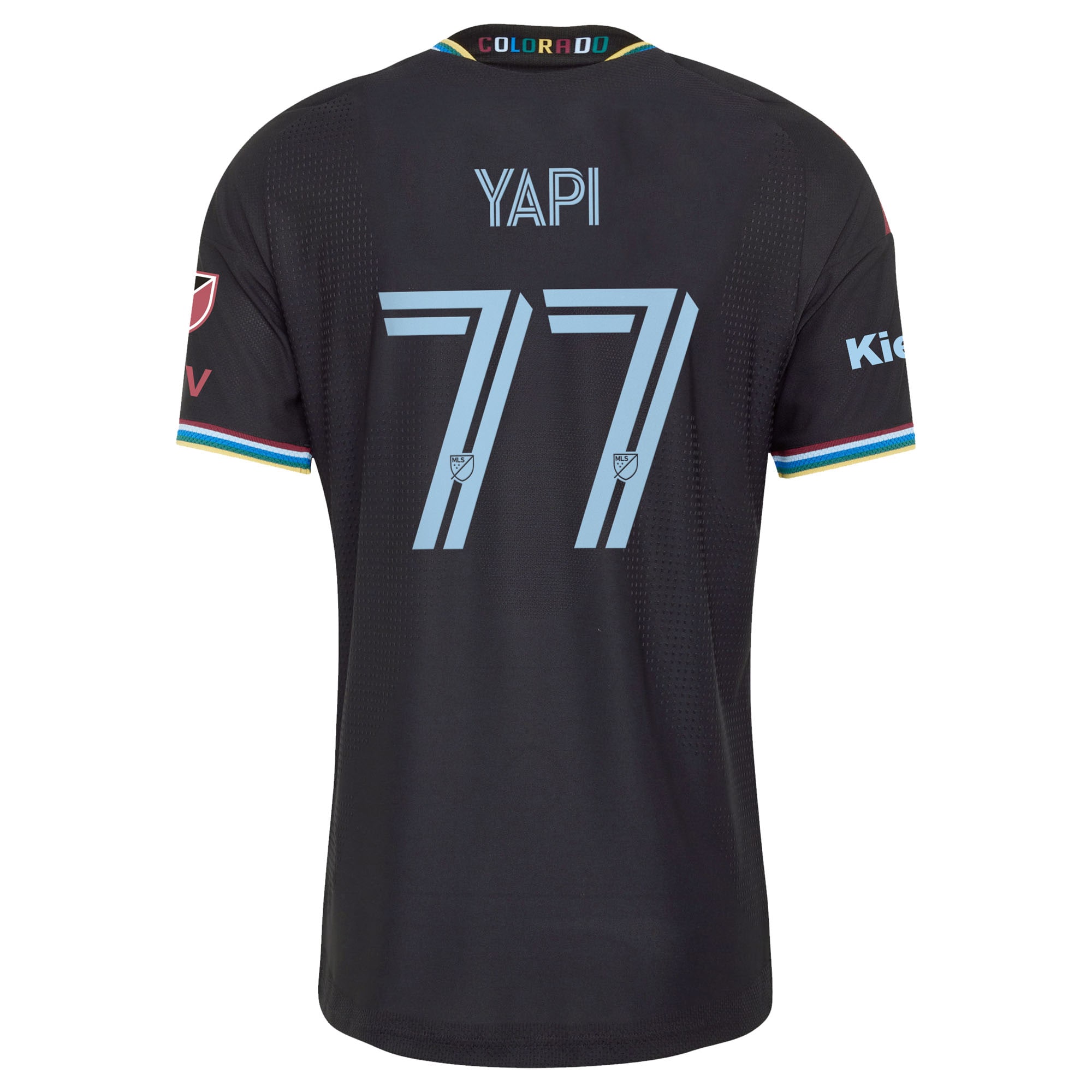 [SJH] Darren Yapi Colorado Rapids 2026 Colorful Colorado On-Field Authentic Patch Jersey - Black