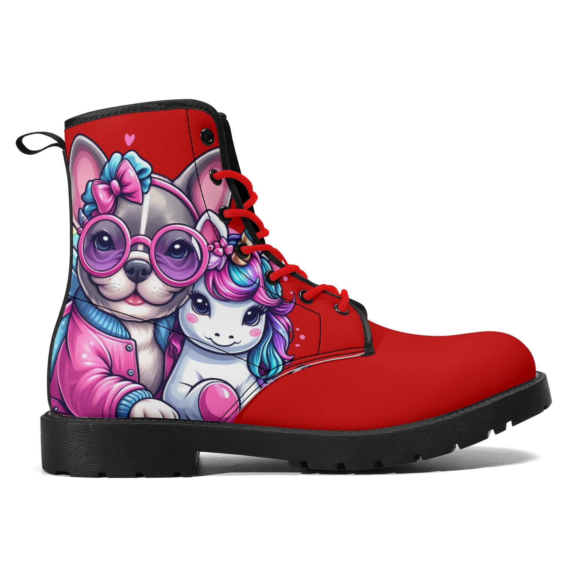 Princess - Frenchie Lover Leather Boots Frenchie Themed Wear
