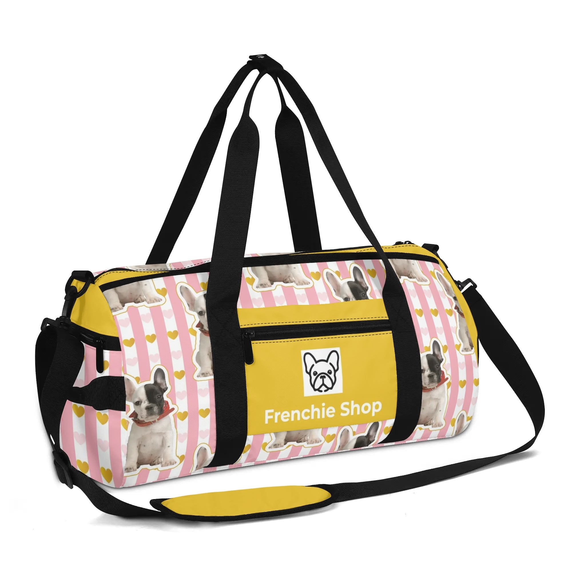 French Bulldog Personalized Gym Bag For Frenchie Lovers With Your