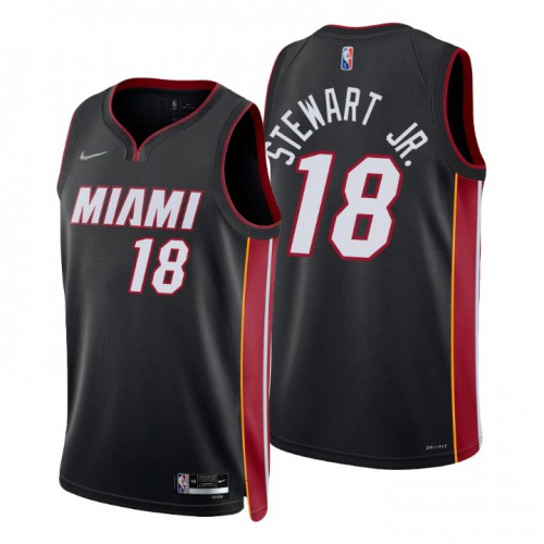 Black Nike Miami Heat #18 Heat Jersey - Quick-Dry Premium Quality