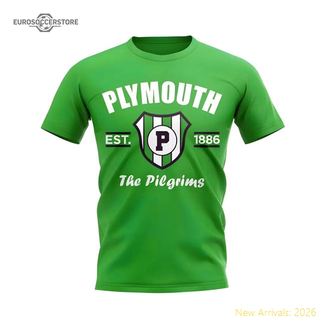 Exceptional Plymouth Established Football T-shirt (green)