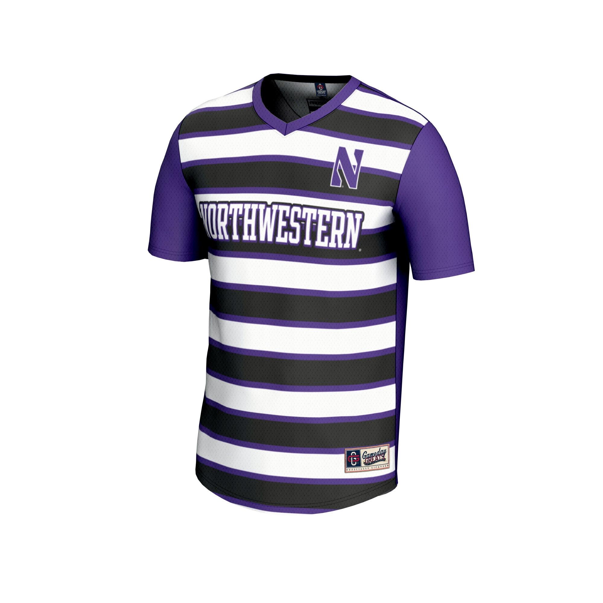 [LK] Northwestern Wildcats GameDay Greats Unisex NIL Pick-A-Player Collegiate Women's Soccer Lightweight Fashion Jersey - Purple