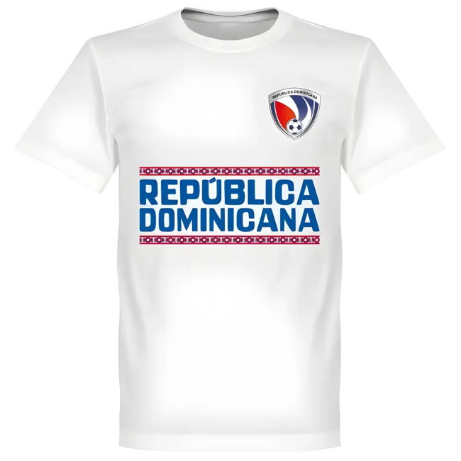 Exclusive-Design Championship Dominican Republic Team T-Shirt - White