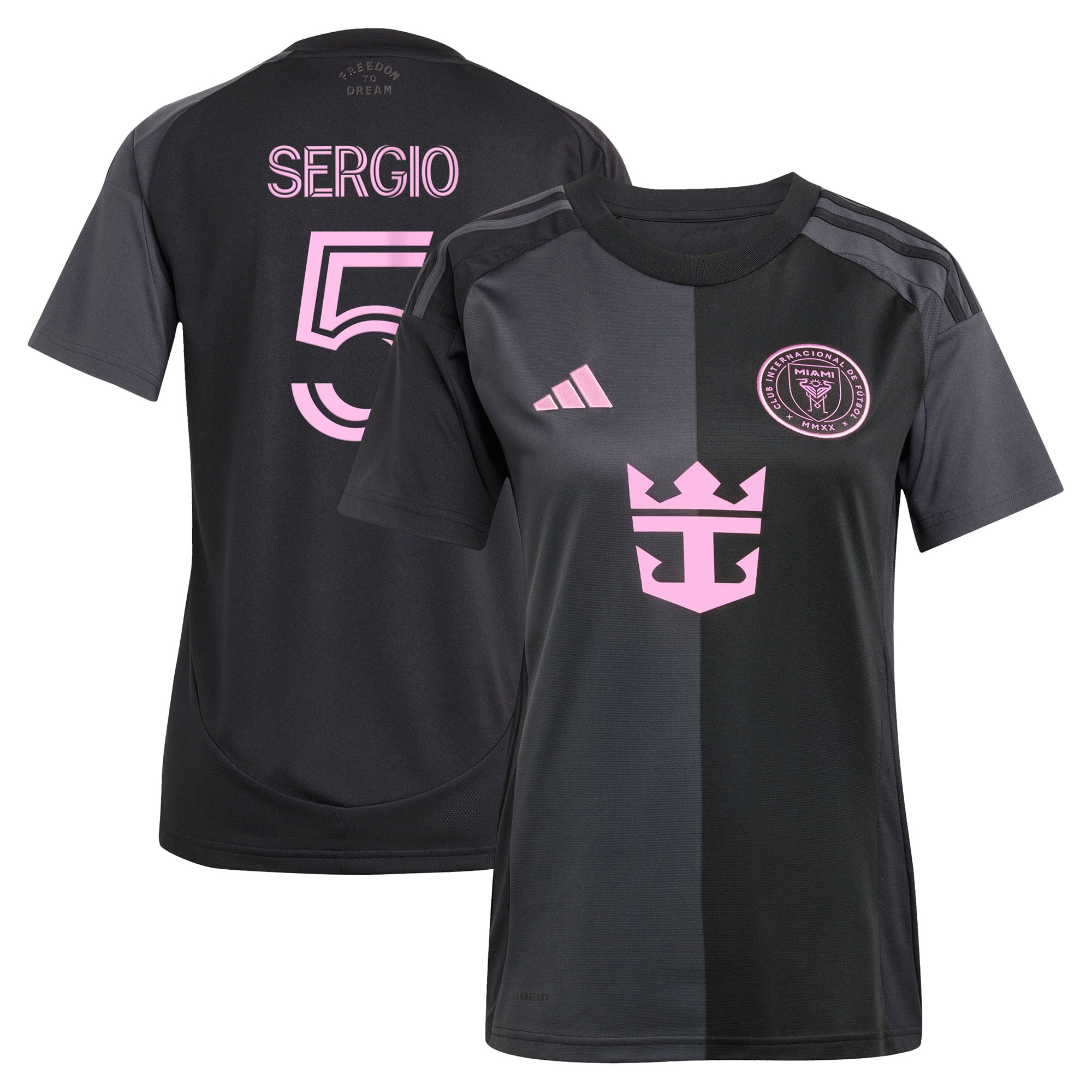 [SJH] Sergio Busquets Inter Miami CF Women's 2025 The Fortitude Kit Replica Player Jersey - Black