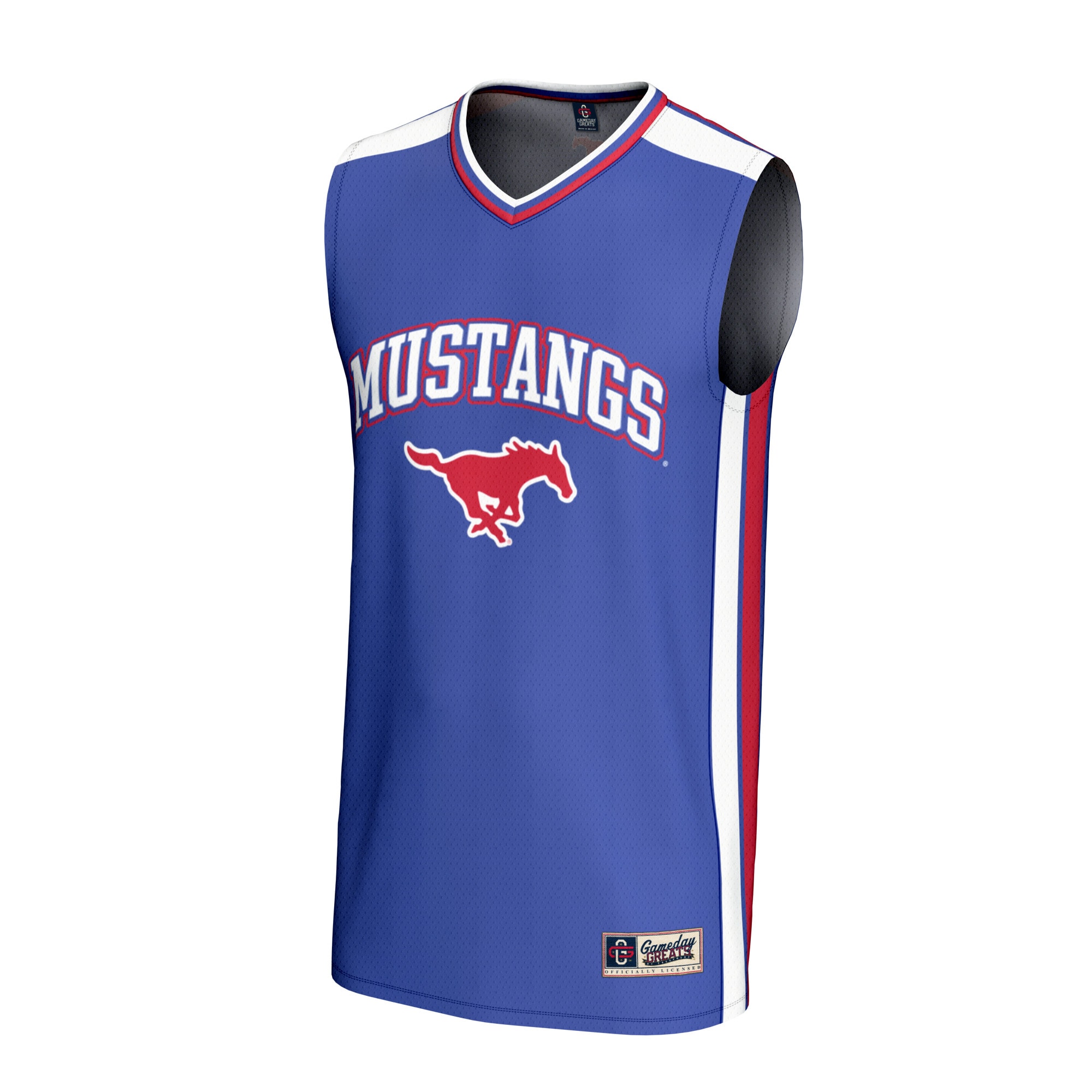 [DDG] SMU Mustangs GameDay Greats Basketball Jersey - Royal