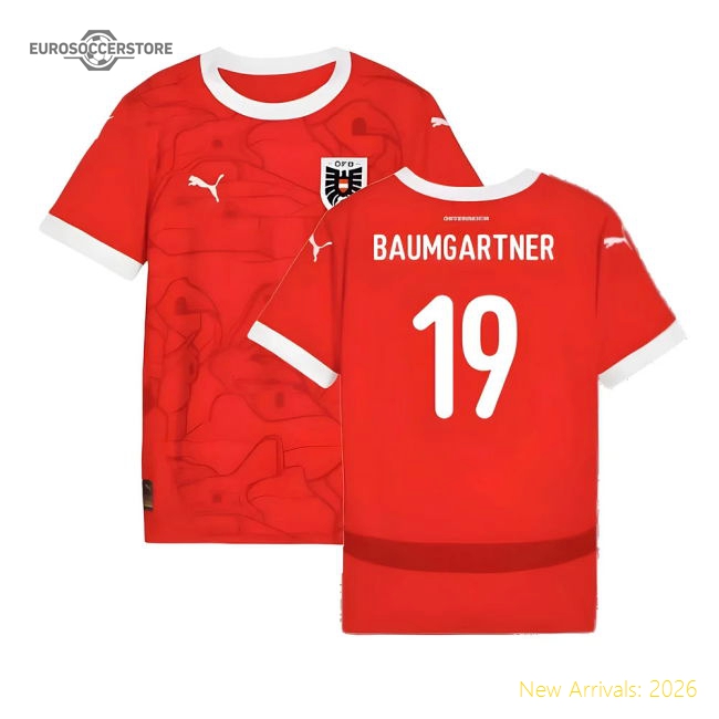 Austria Home Kit 2024-2025 Fan Edition Jersey Game Ready
