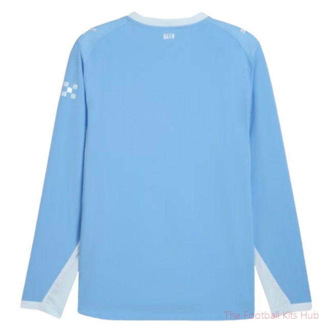 Man City 2026-2027 Long Sleeve Home Shirt (Kun Aguero 10)