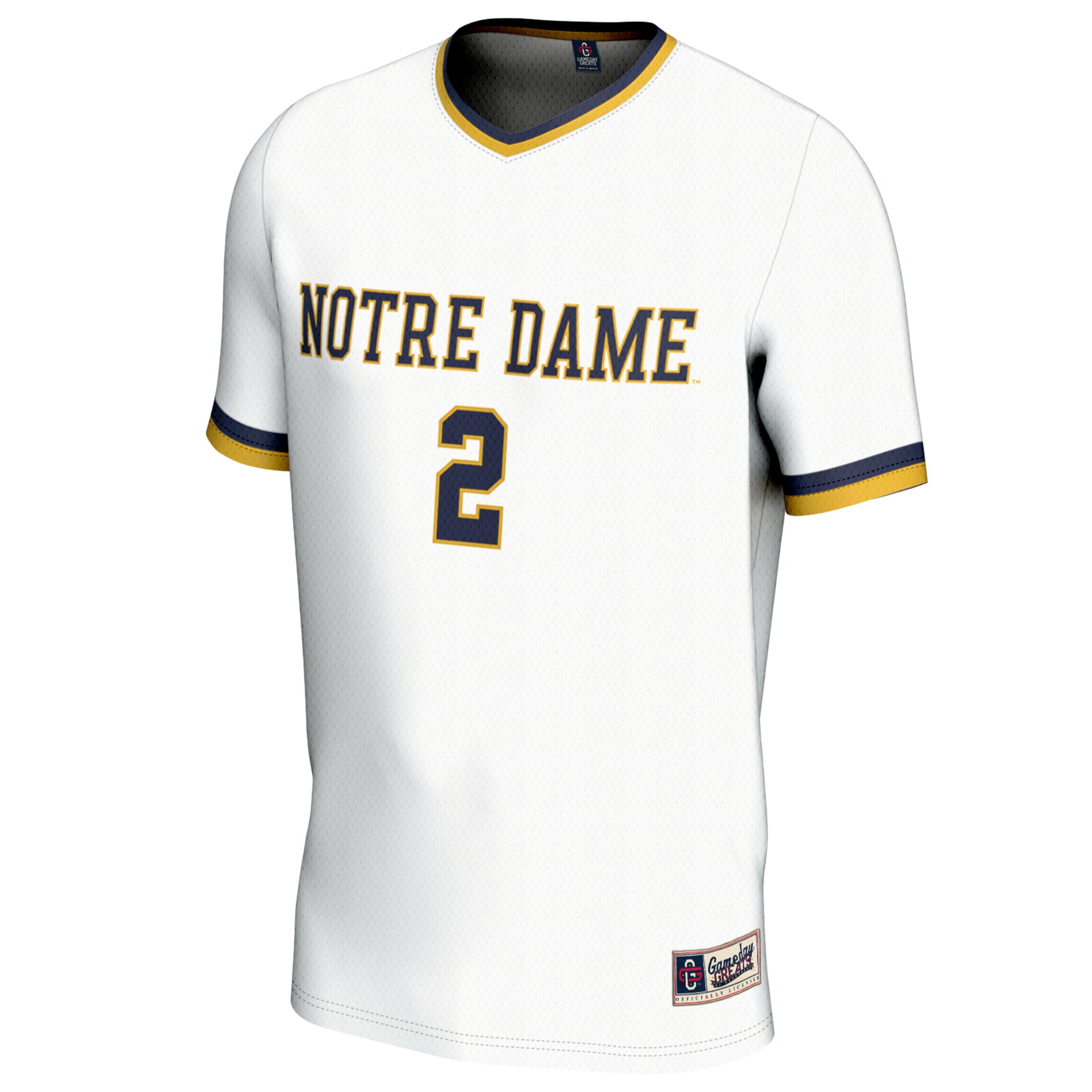 [NJP] Korbin Albert Notre Dame Fighting Irish GameDay Greats Youth Women's Soccer Lightweight Fashion Jersey - White