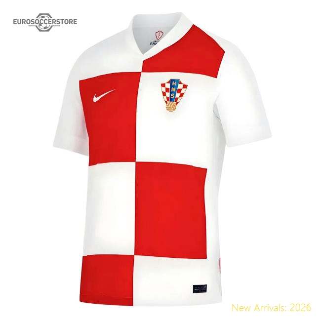 Durable Croatia 2024-2025 Home Jersey - Comfort Movement