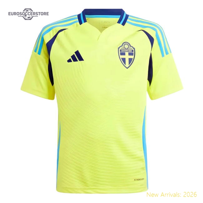 Sweden Children 2024 Home Jersey Shirt Football Fan Football Fan Gear