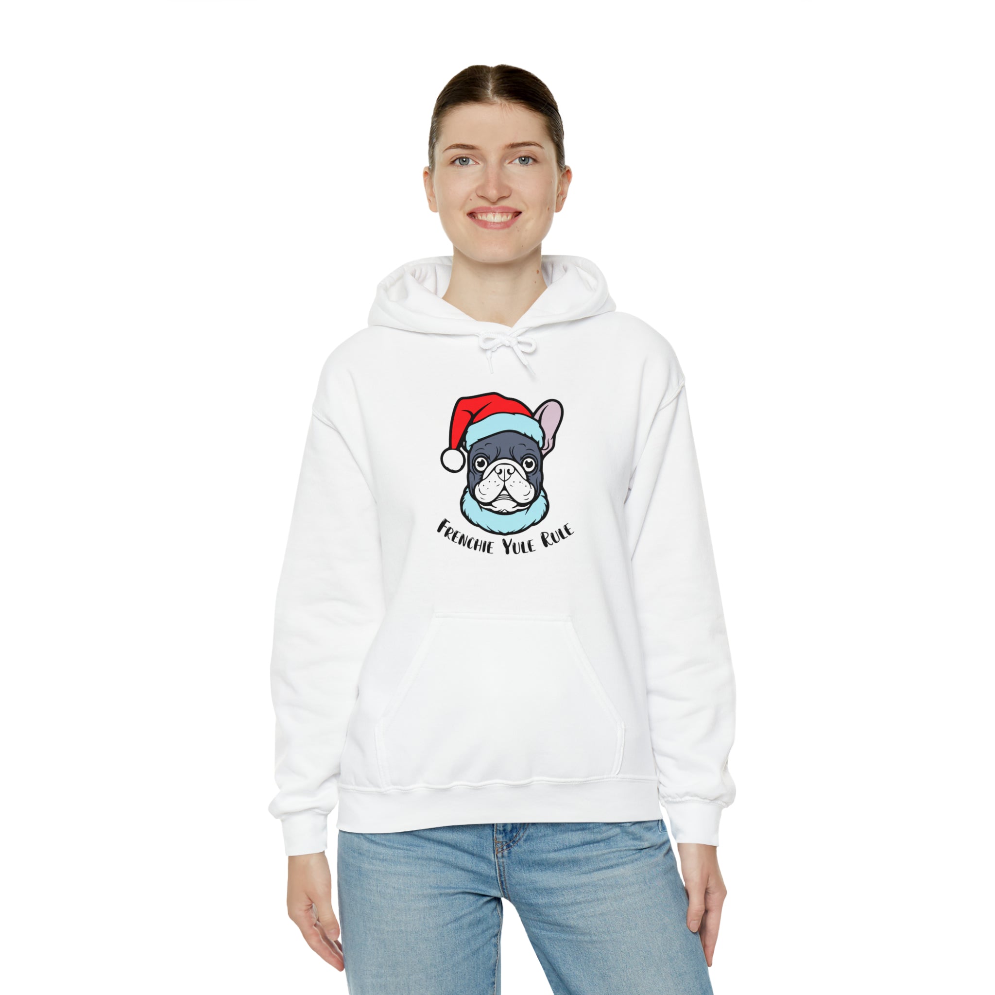 French Bulldog Frenchie Yule Rule Unisex Hoodie Practical Pet Supply