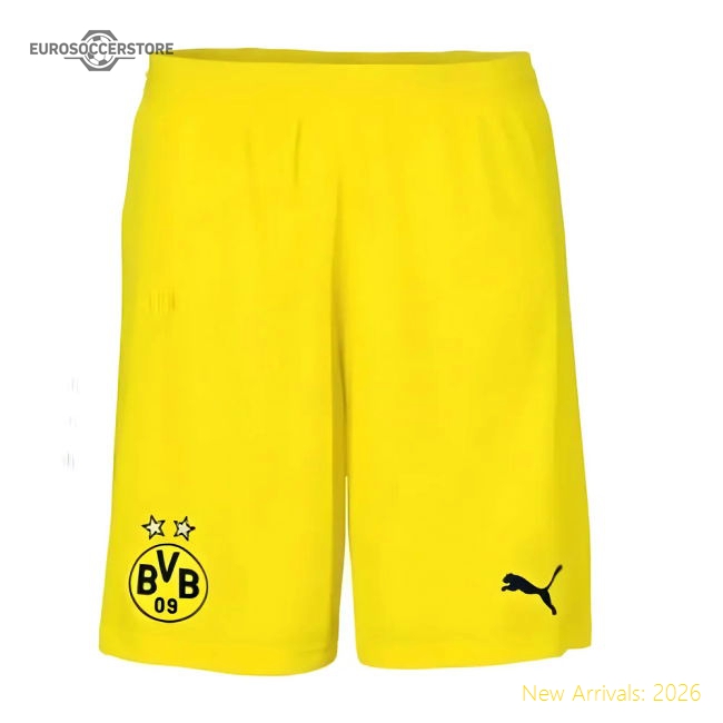 Best-Selling 2018-2019 Borussia Dortmund Home Puma Shorts (Yellow)