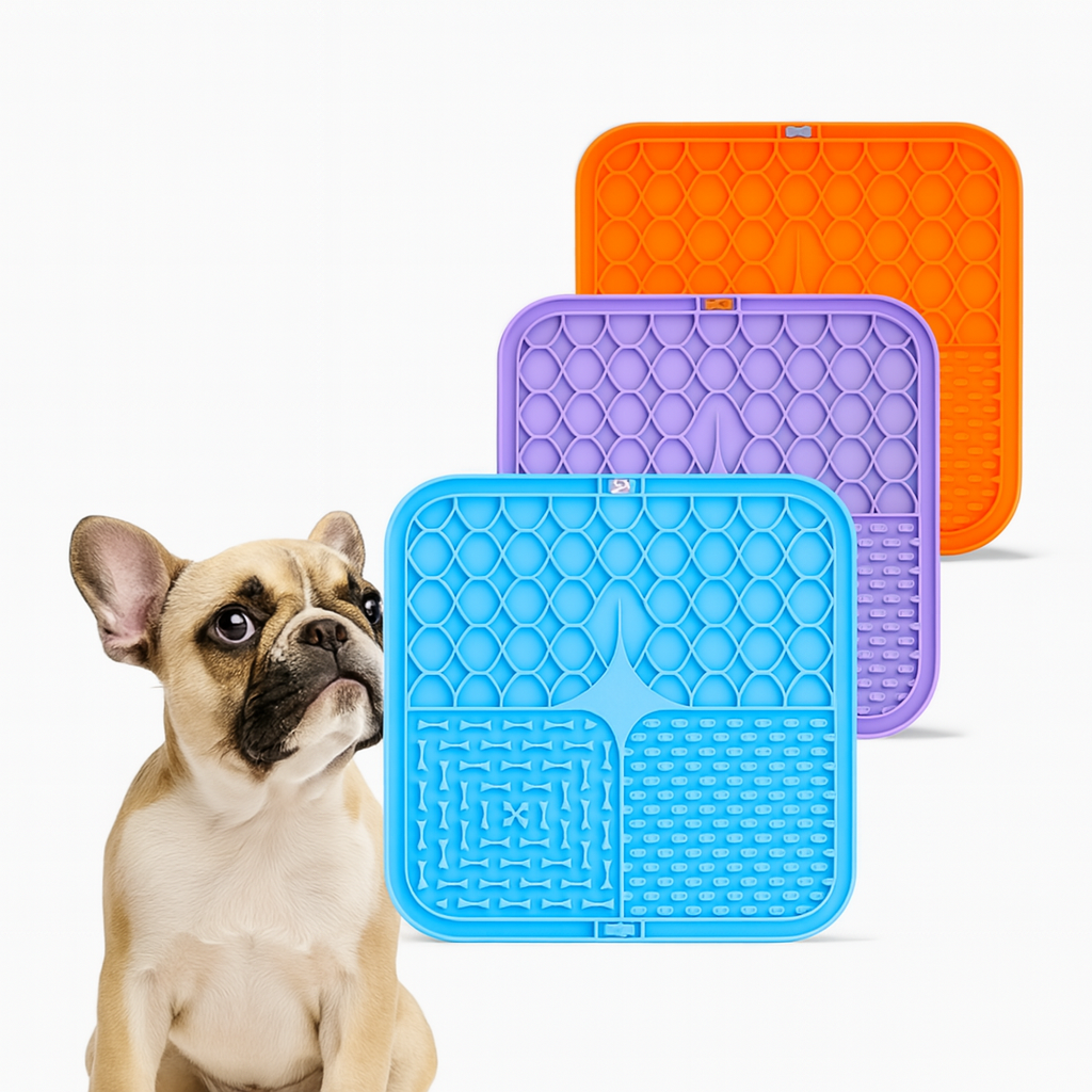 Sloofie Frenchie Slow Feeder – Anti-Choking Silicone Dog Lick Mat