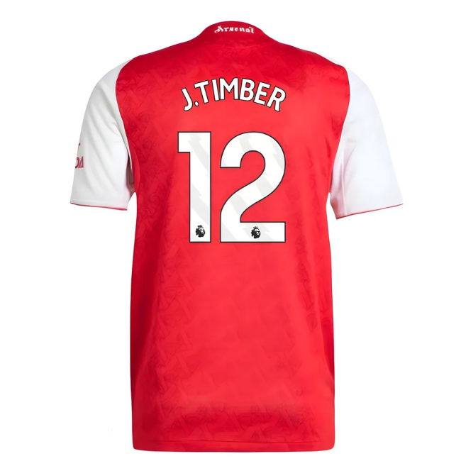 2025-2026 Arsenal Authentic Home Shirt (J.Timber 12)