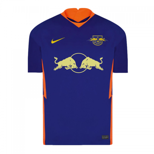 Authentic 20-21 RB Leipzig Away Blue Soccer Jersey Shirt