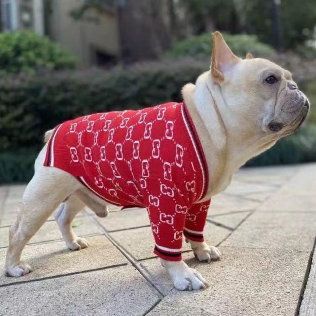 French Bulldog French Bulldog Christmas Cardigan For Winter Warm Dog Outfit