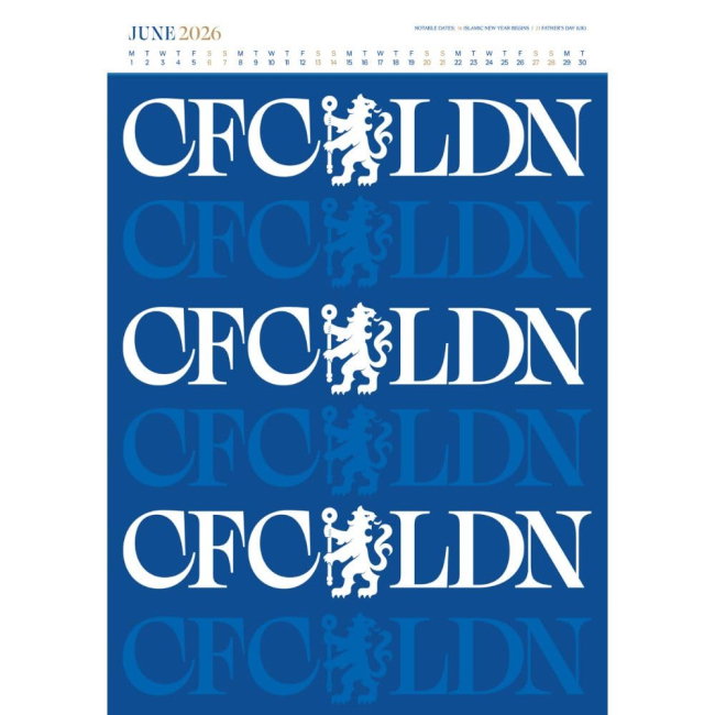 Chelsea FC Deluxe Calendar 2026