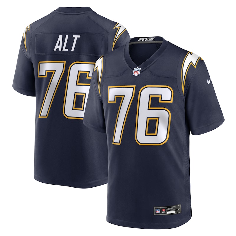 None Joe Alt LA Chargers Bold Pro-Level Jersey Game Day Wear