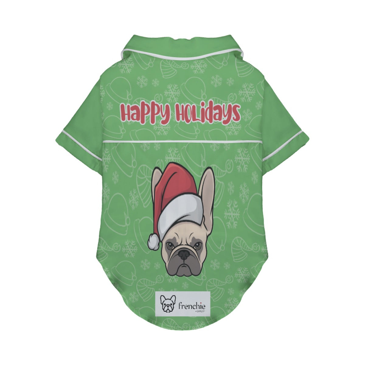 French Bulldog Happy Holidays Pajamas For French Bulldog Durable Dog Item