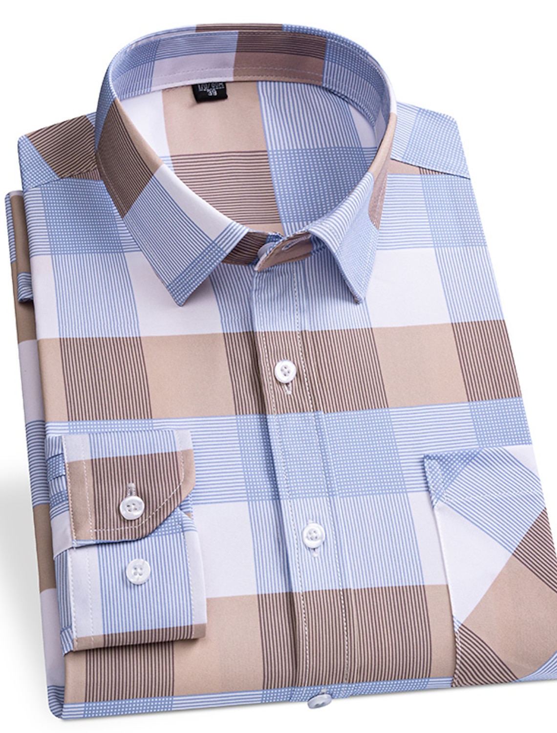 Men's Plaid / Striped / Chevron / Round Quinceañera & Sweet Sixteen Corporate Clothing Light Yellow Black Red Blue Long Sleeve Turndown All Seasons Clothing Apparel Buckle