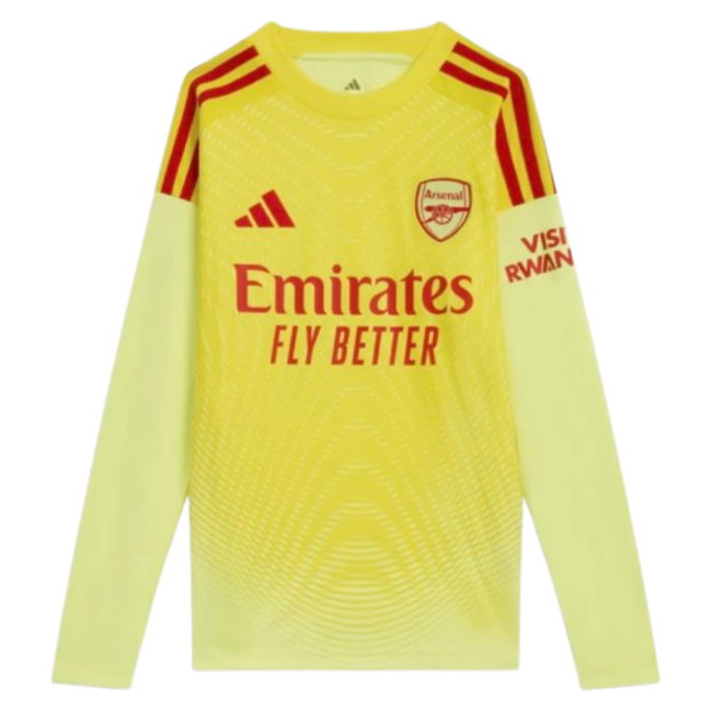 2025-2026 Arsenal Home Goalkeeper Shirt (Yellow) - Kids (Seaman 1)