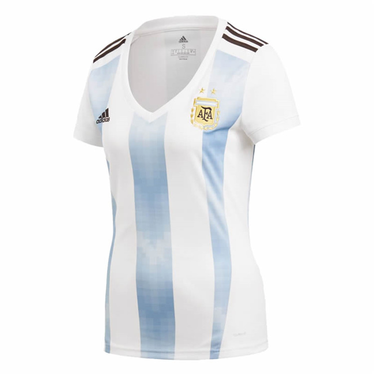 Comfort Fit Argentina Home 2018 World Cup Women Soccer Jersey Shirt
