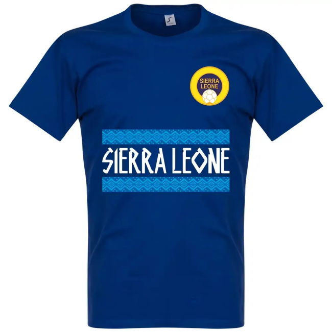 Limited-Edition Sierra Leone Team T-Shirt - Blue Premium-Quality