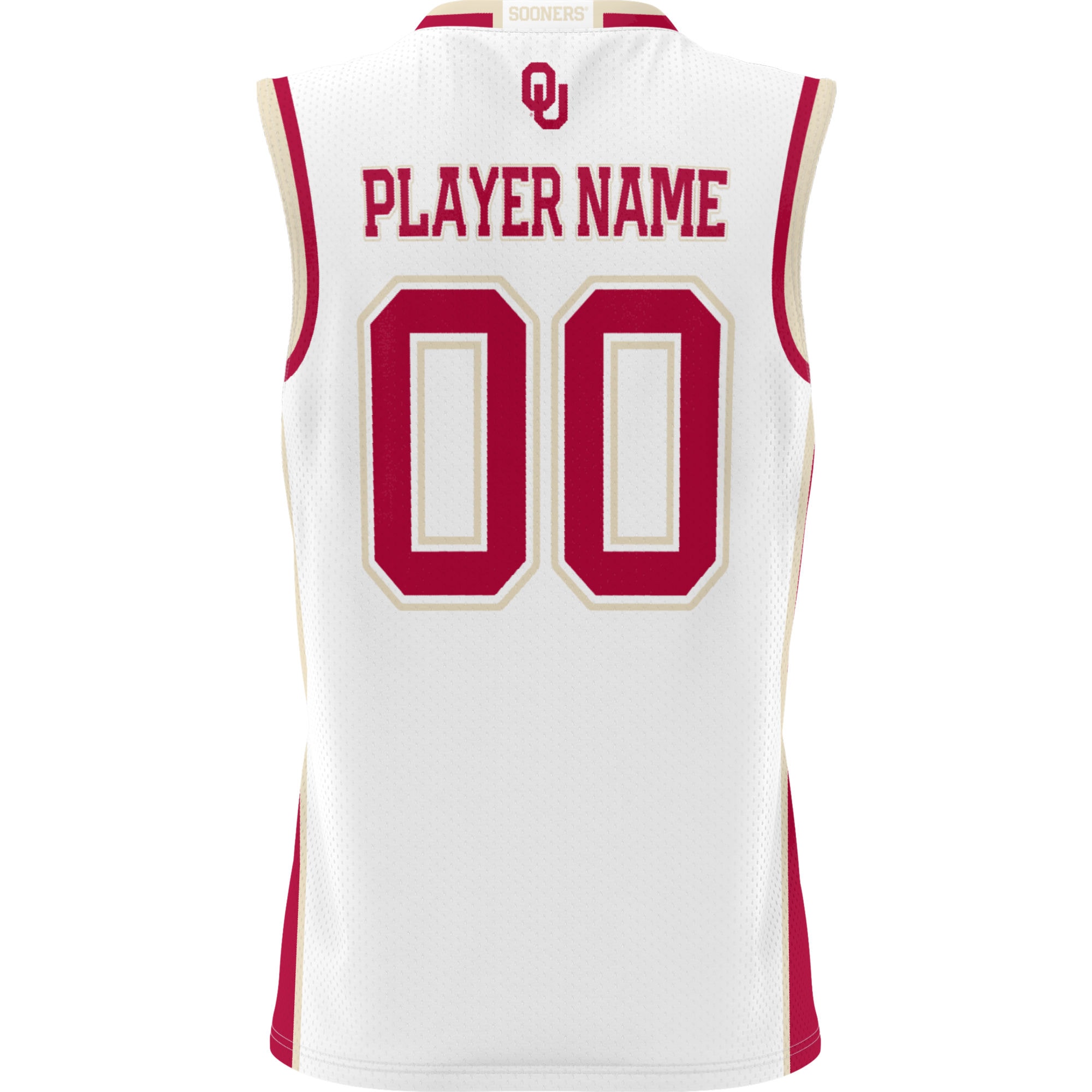 [NJP] Oklahoma Sooners GameDay Greats Unisex Lightweight NIL Pick-A-Player Women's Basketball Jersey - White