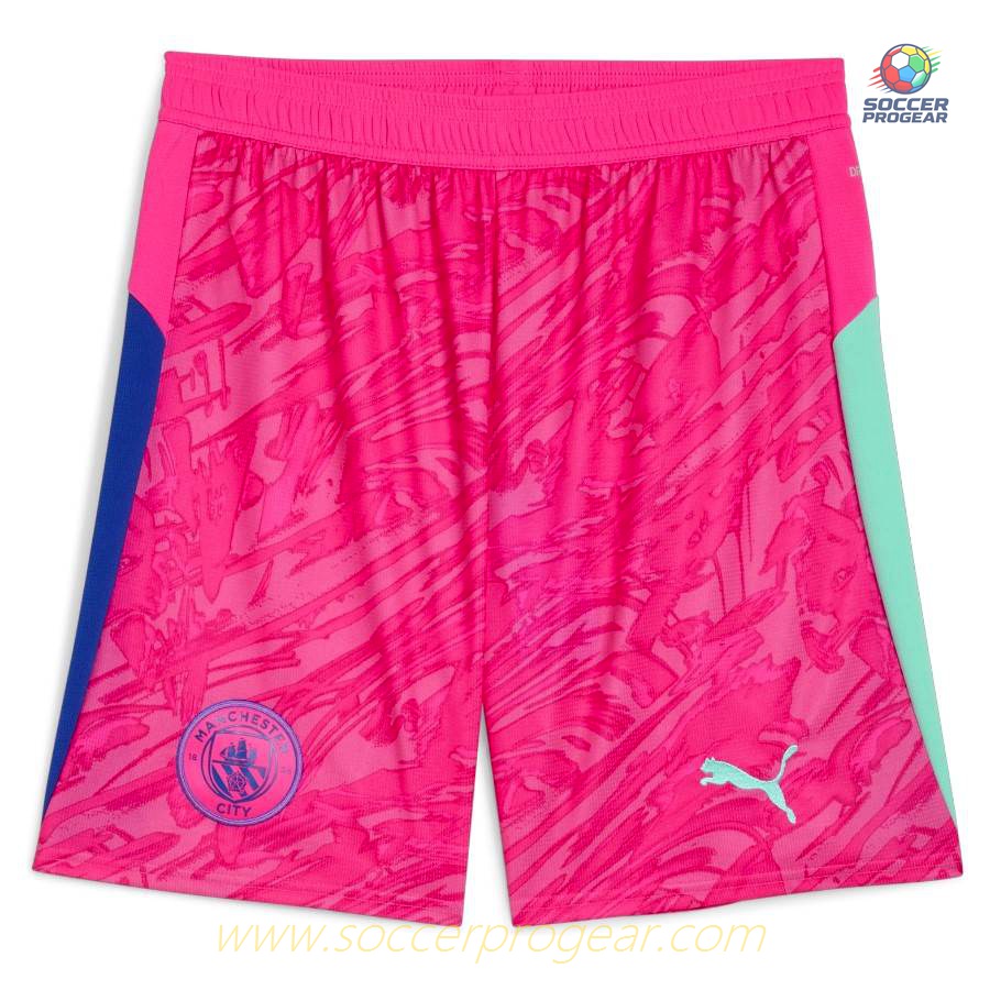 Manchester City Home Youth Kit Shirt 2025/26 Collection Pink Goalkeeper