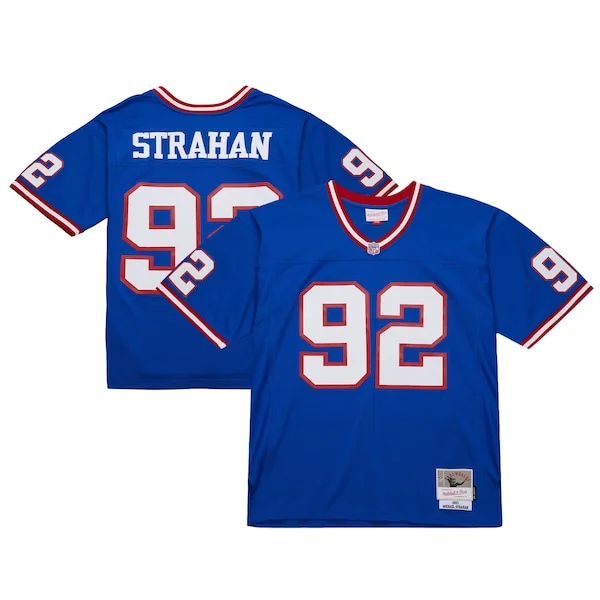 None Michael Strahan Replica Jersey - Royal | NFL Player Jersey
