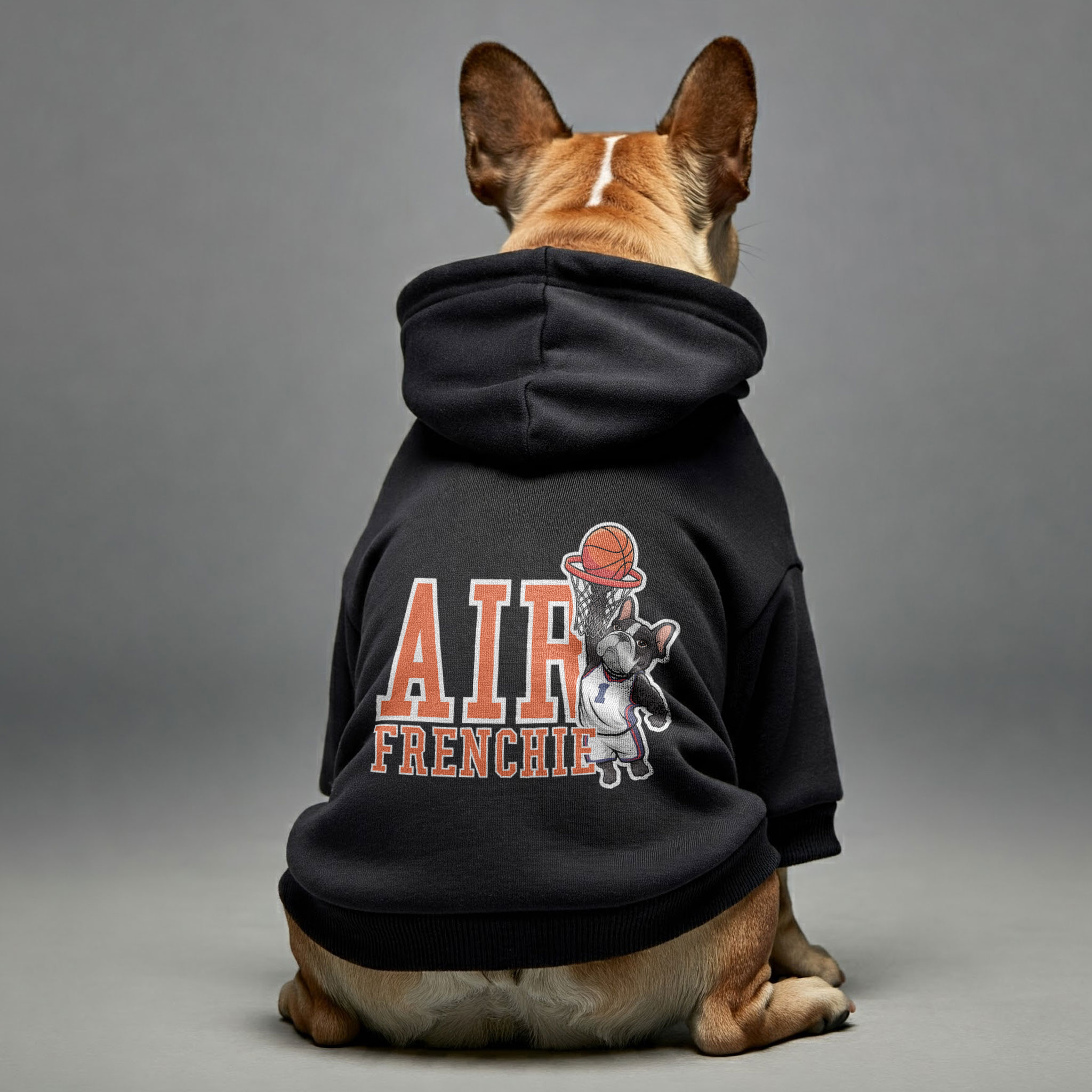 Air Frenchie - Casual Personalized French Bulldog Hoodies With Funny Quotes – Stylish, Cozy, And Premium 100% Cotton Casual Wear