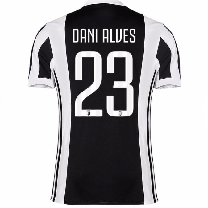 Juventus Home 201718 Alves 23 Soccer Jersey Shirt - Official Replica