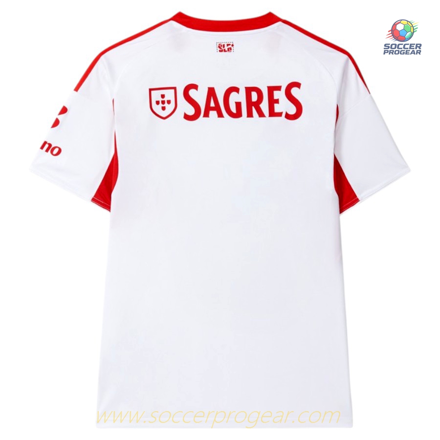 Benfica Away Children Football Jersey 2025-26 Edition White