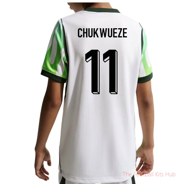 Soccer Nigeria 2026-2027 Away Shirt (Kids) (Chukwueze 11)