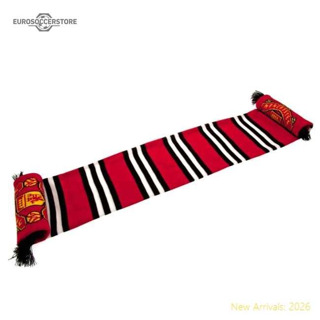 Authentic Manchester United Fc Bar Scarf - Premium Quality Football