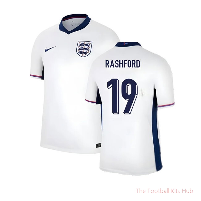 2024-2025 England Home Shirt (Rashford 19)