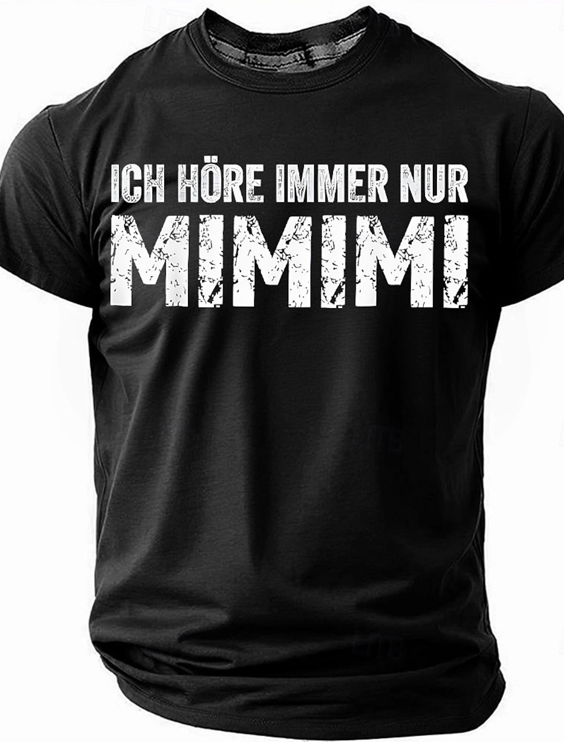 Men's Graphic T-Shirt: Funny 'Ich Höre Immer Nur Mimimi' German Saying, Short Sleeve Lifestyle Humor Tee