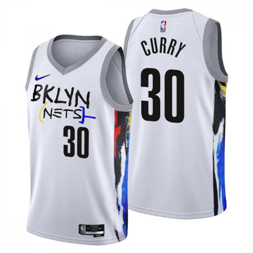Brooklyn Nets 30 White Jersey - City Edition - Basketball Fan Gear