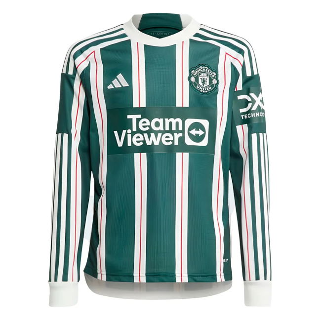 replica 2023-2024 Man Utd Away Long Sleeve Shirt (Kids) (Ronaldo 7)