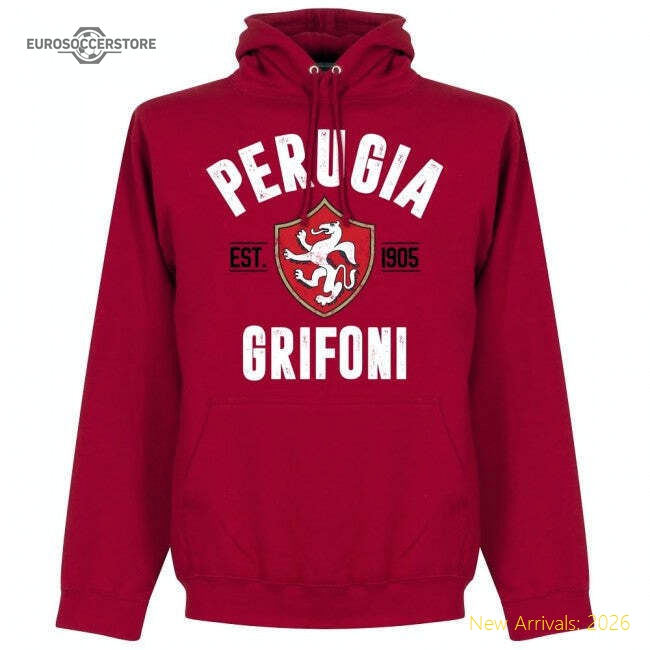 Popular Fan-Favorite Perugia Established Hoodie - Red