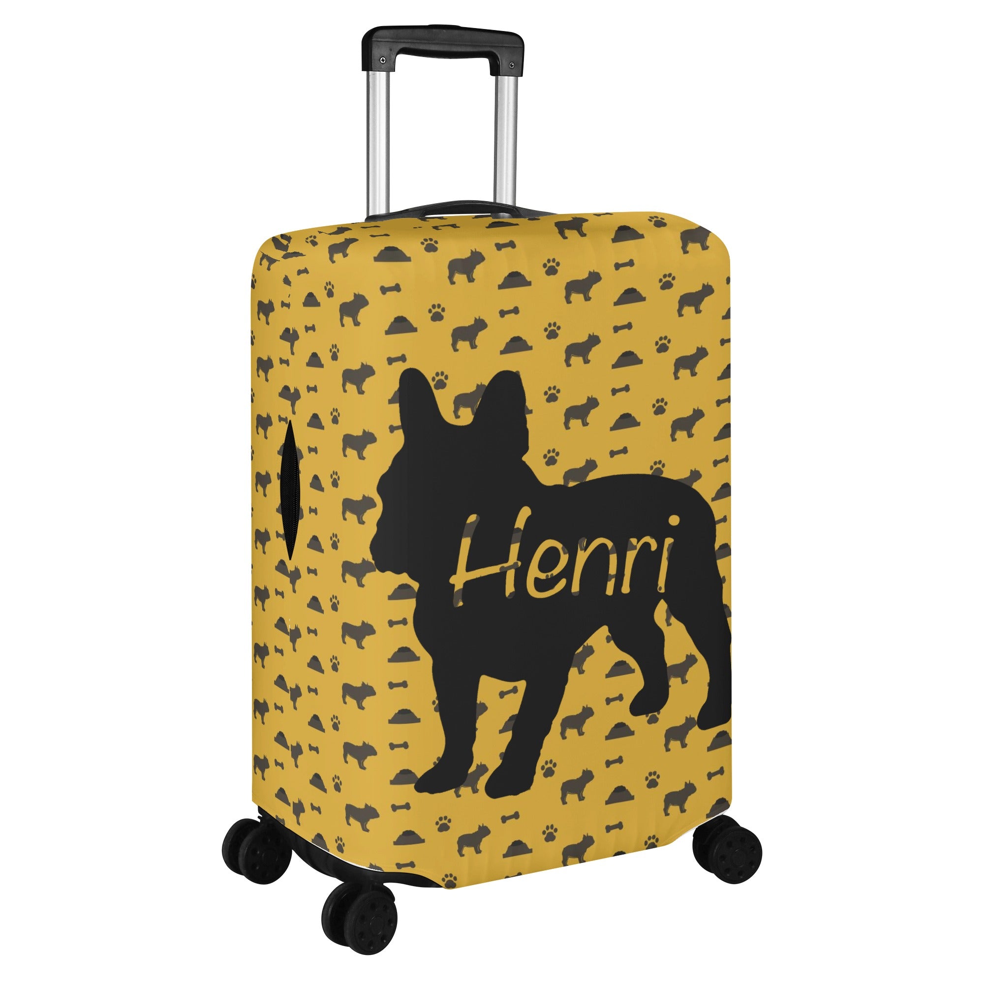 French Bulldog Custom Luggage Cover With Frenchie Name Frenchie Pet Item