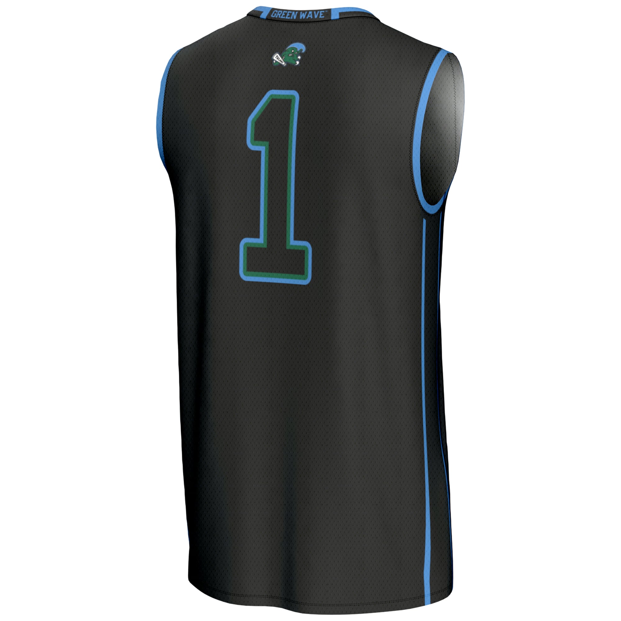 #1 Tulane Green Wave GameDay Greats Youth Lightweight Basketball Jersey - Black