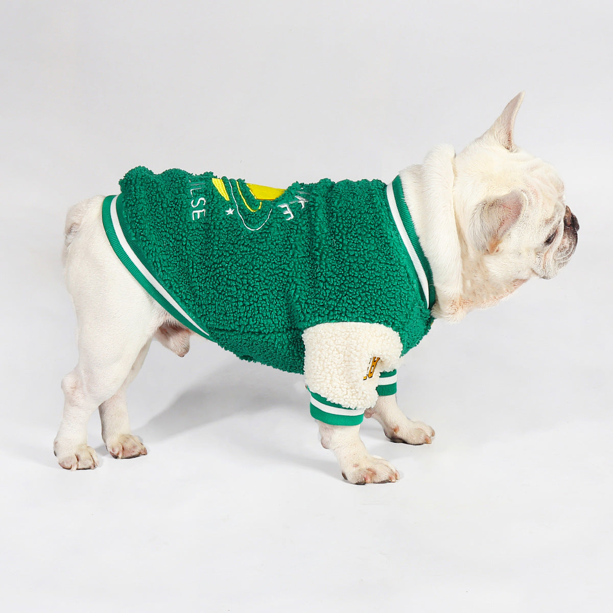 French Bulldog Chicpup Warm Frenchie Baseball Jacket Soft Fleece Dog