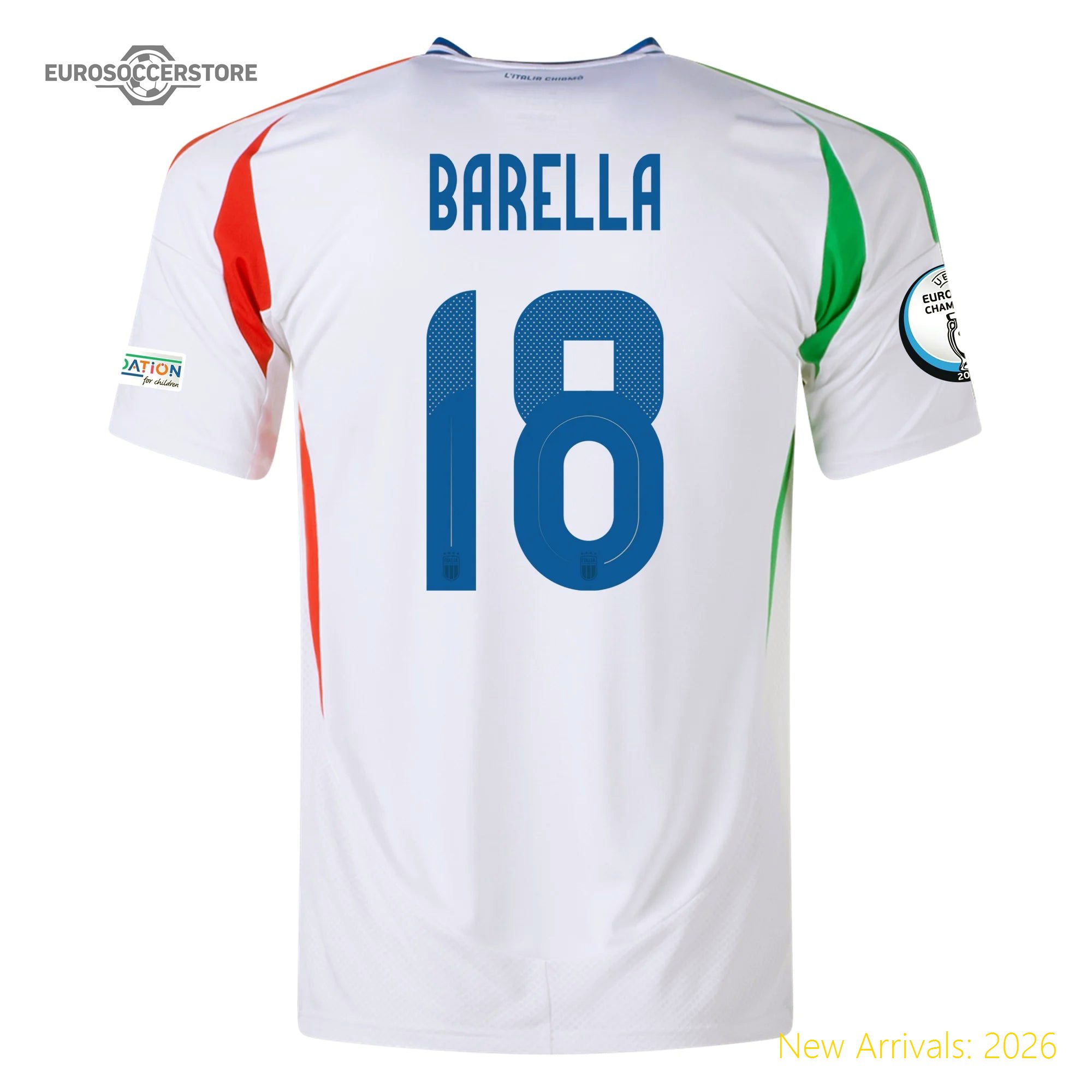 Club Approved High-quality Kids Ita Iconic Player Away Jersey 2024