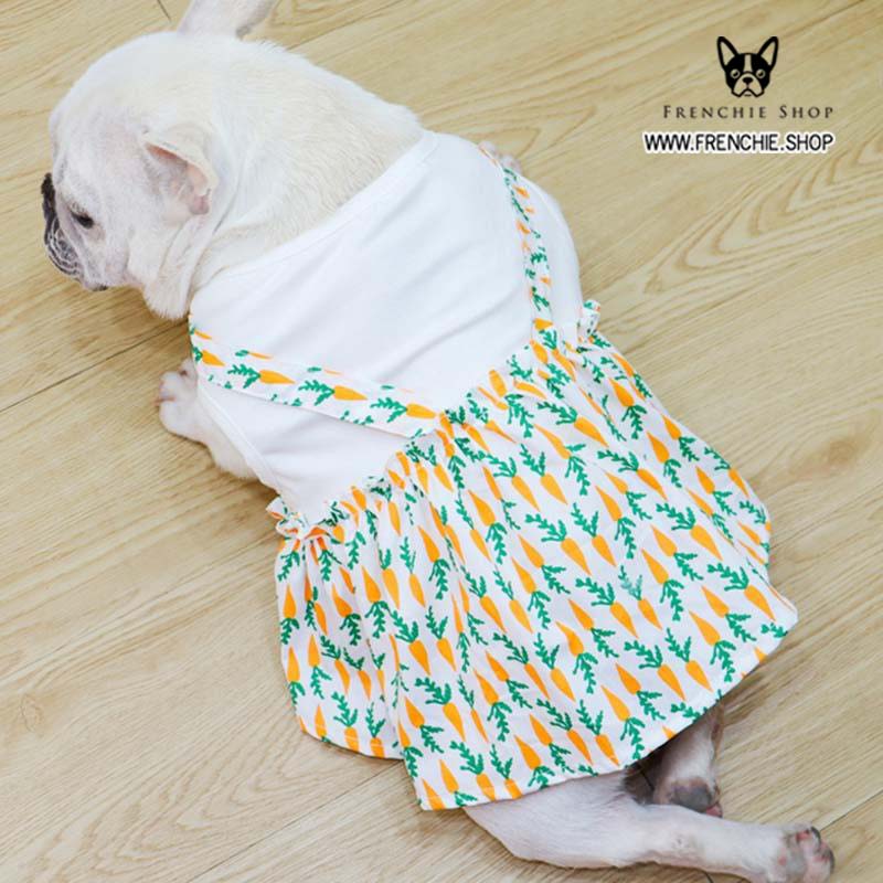 Frenchie Summer Dress Floral Cotton (W305)
