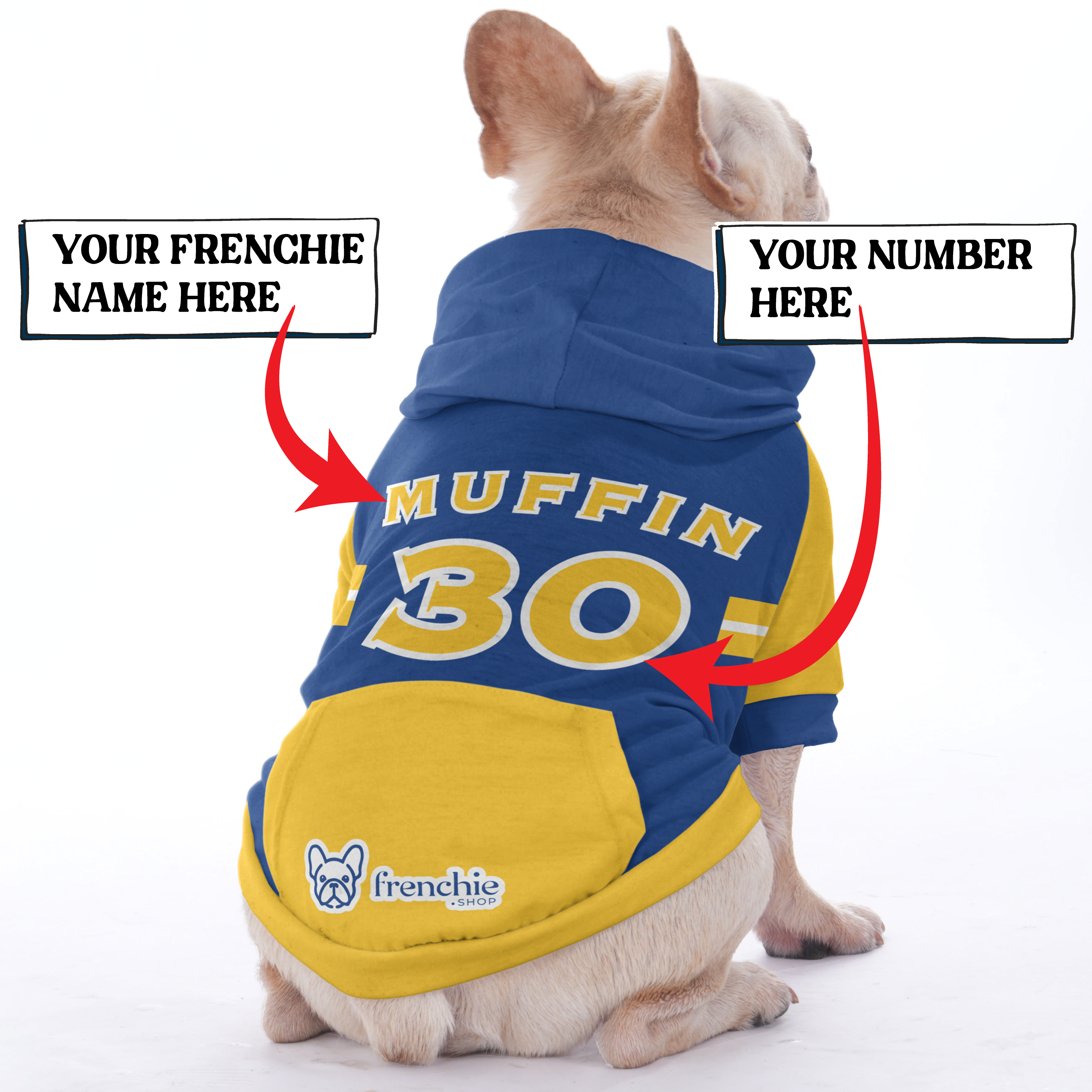 French Bulldog Customizable French Bulldog Hoodies With Your Pet’s Name