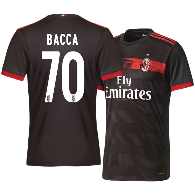 AC Milan Third 201718 Carlos Bacca 70 Soccer Jersey Shirt - Official