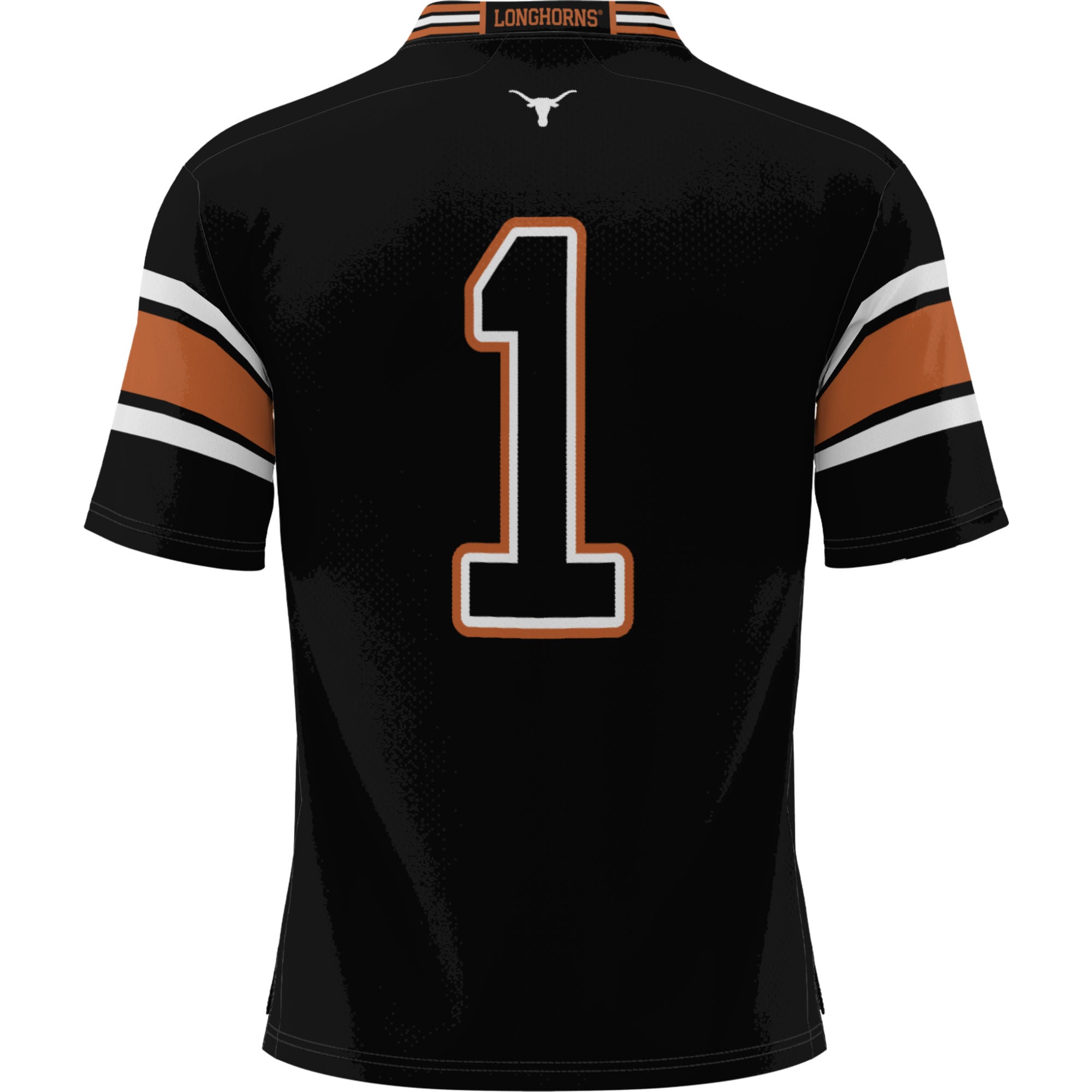 Youth #1 Black Texas Longhorns Football Jersey