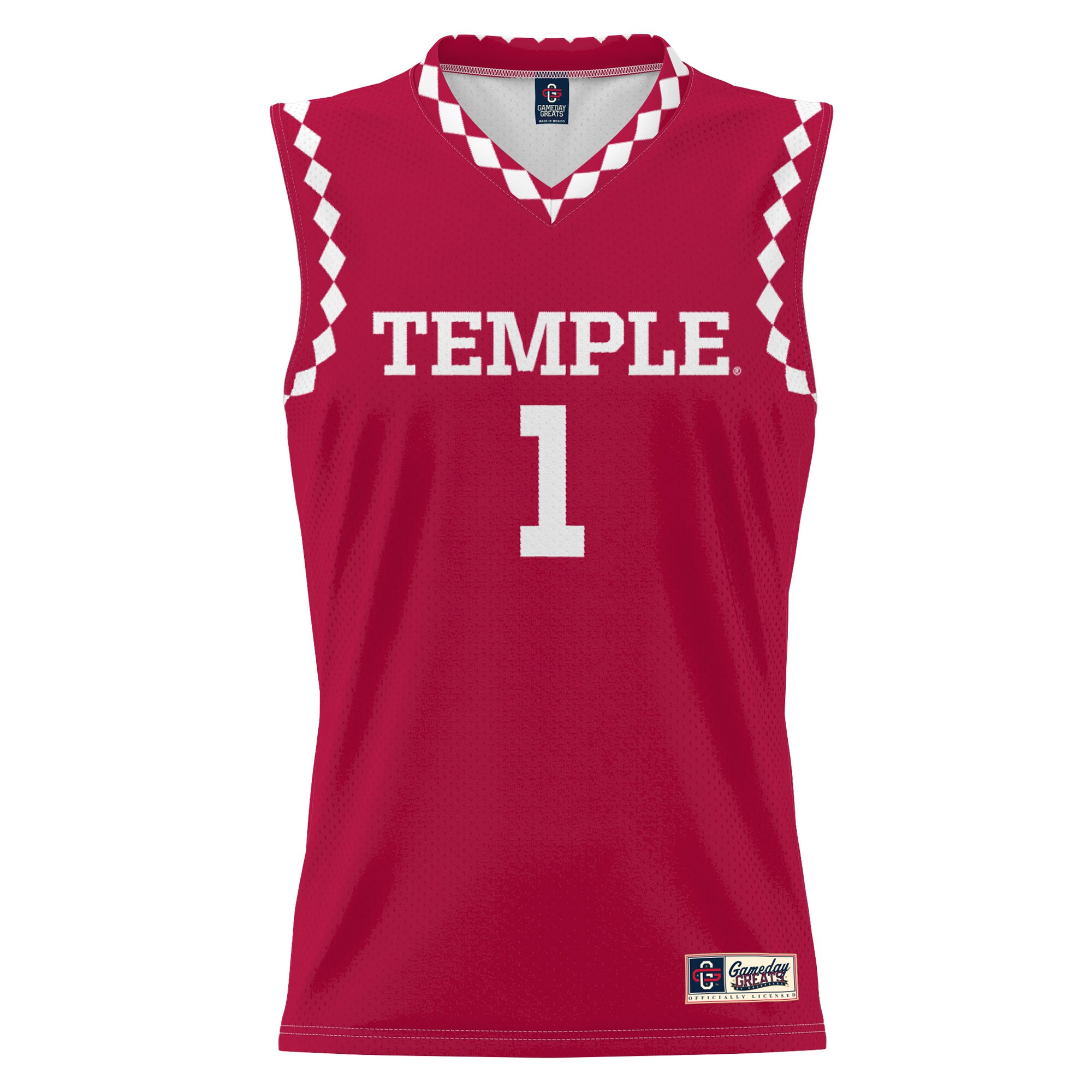[DDG] Temple Owls GameDay Greats Youth Lightweight Men's Basketball Fashion Jersey - Red
