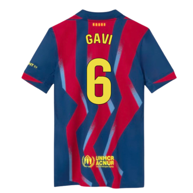Barcelona 2024-25 Fan Version For Kids (Gavi Soccer Jersey Match Apparel